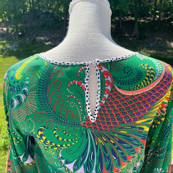 NWT Anthropologie Maeve Janis Dress, Green Paisley Print, Size 6. - Picture 9 of 16